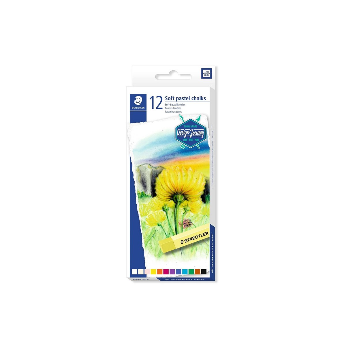 STAEDTLER 12 Soft Pastel Chalks - Σετ 12 Ξηροπαστέλ