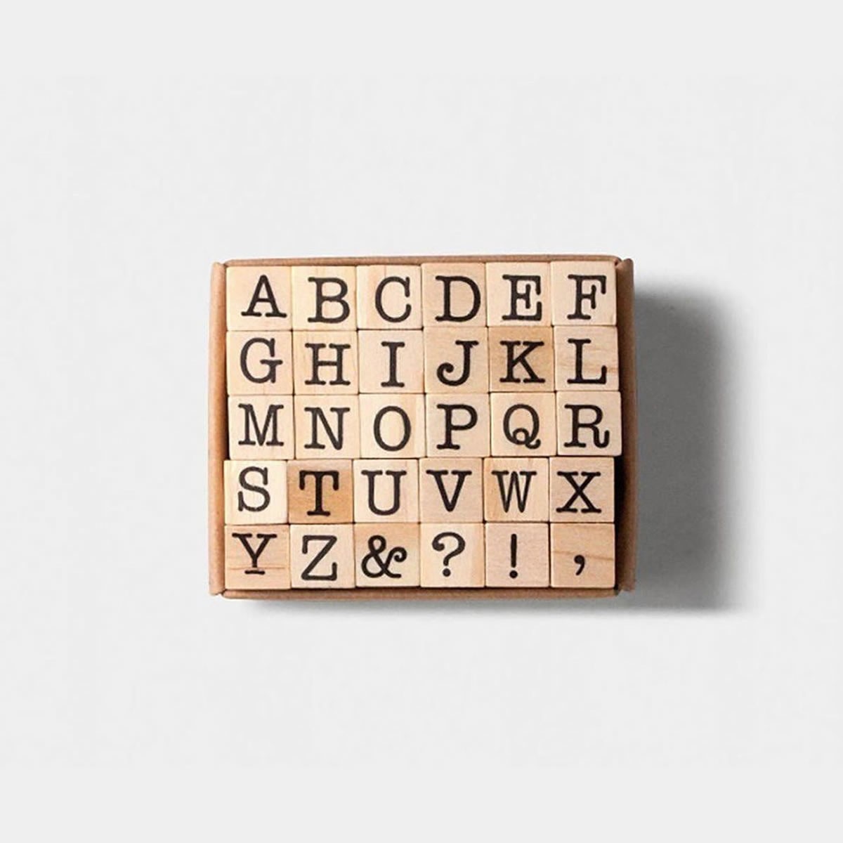 Stamp Alphabet Σφραγίδες με Κεφαλαία Γράμματα