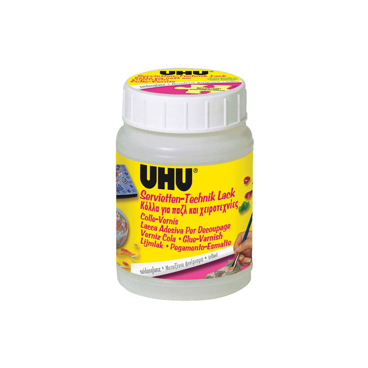 UHU Κόλλα Glue Varnish για Παζλ & Χειροτεχνίες 150ml