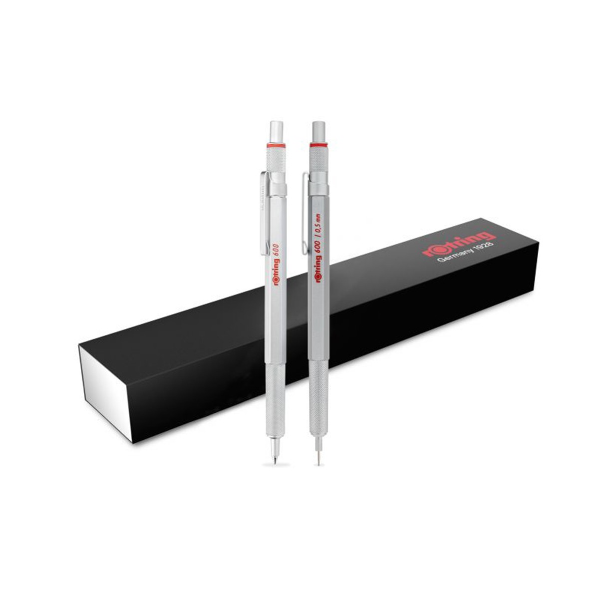 Rotring 600 Σετ Στυλό Διαρκείας και Μηχανικό Μολύβι 0.5 Ασημί