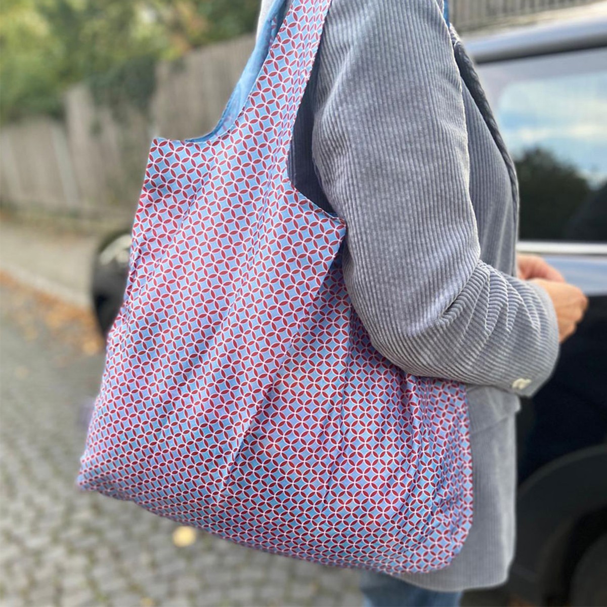 Cedon Αναδιπλούμενη Τσάντα Easy Bag Tile Bordeaux