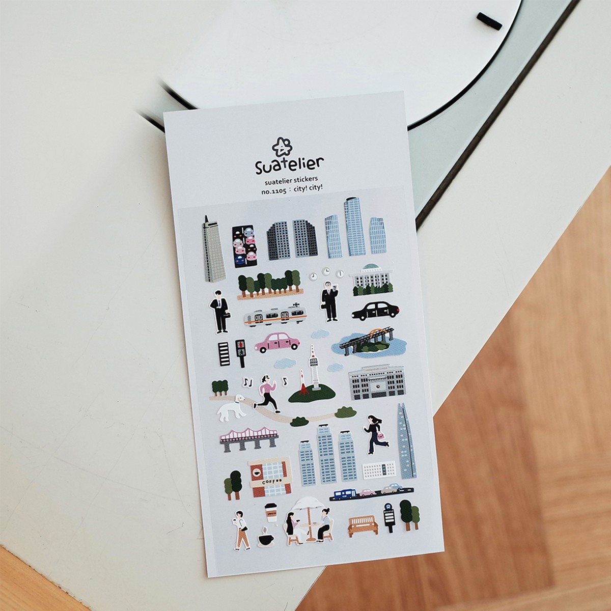 Suatelier Design Αυτοκόλλητα Daily Deco City!city!