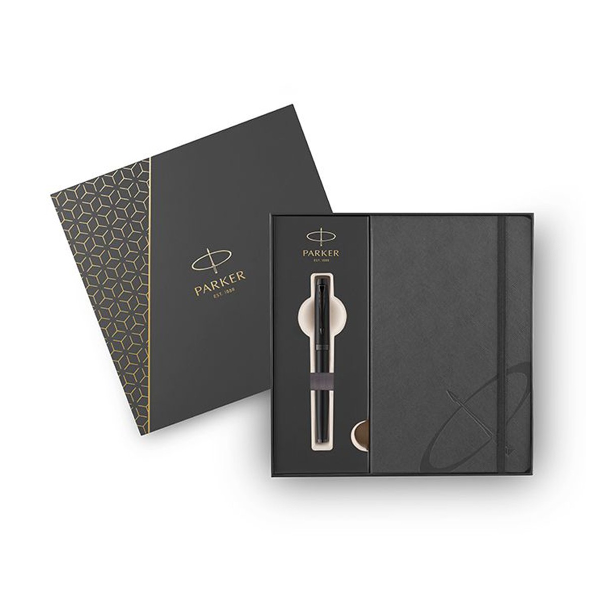 PARKER Σετ Δώρου IM Core Metal Black Πένα Μ & Σημειωματάριο