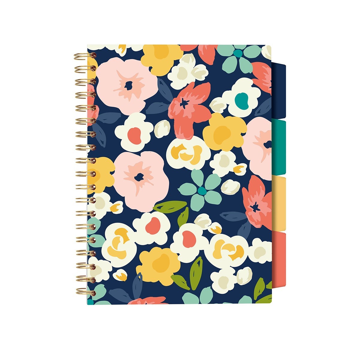 Pukka Σπιράλ Σημειωματάριο Β5 Navy Floral