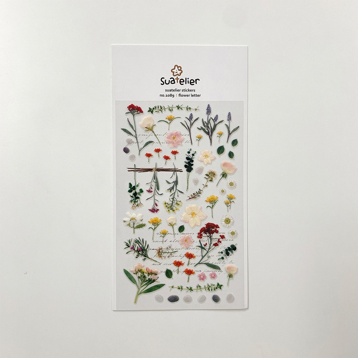 Suatelier Design Αυτοκόλλητα Daily Deco Flower Letter