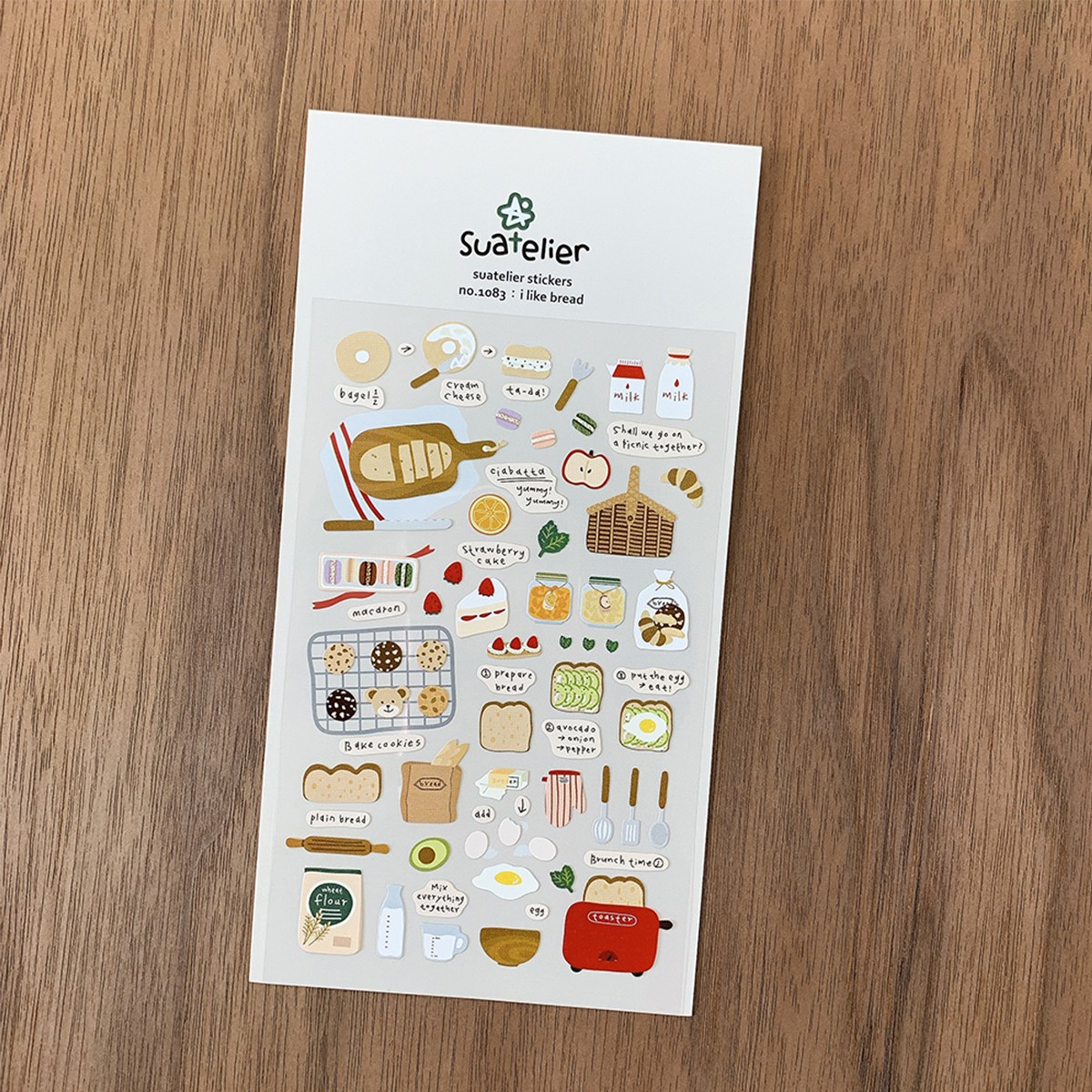 Suatelier Design Αυτοκόλλητα Daily Deco I like bread
