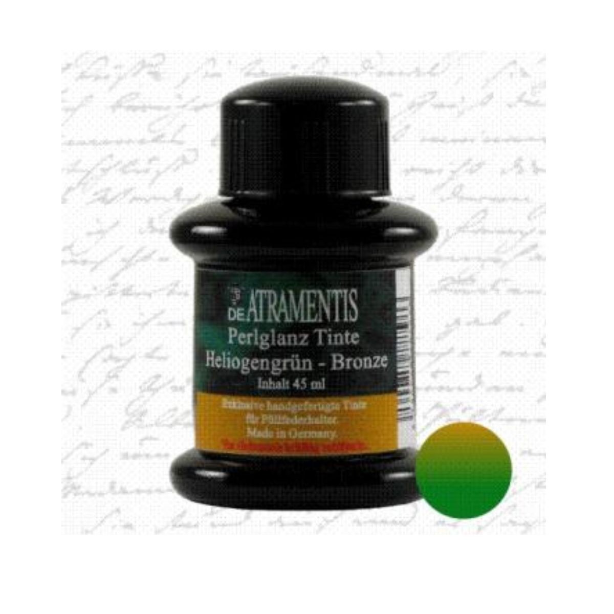 De Atramentis Ιριδίζον Μελάνι Πένας Heliogen Green Bronze 45 ml