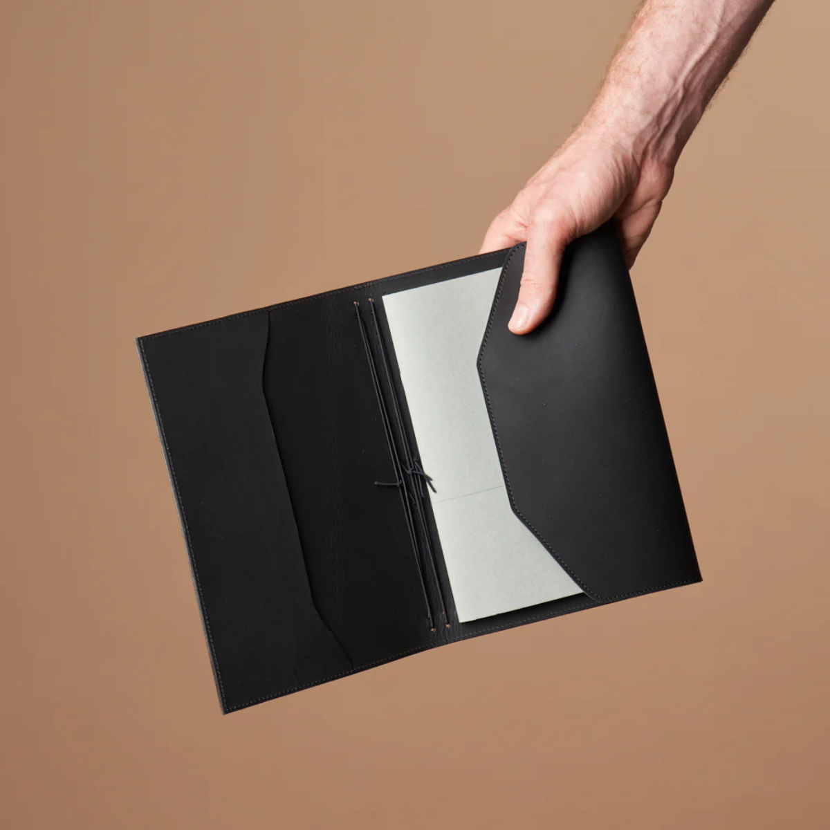 Paper Republic Δερμάτινο Σημειωματάριο Le Trifold Α5 Βlack
