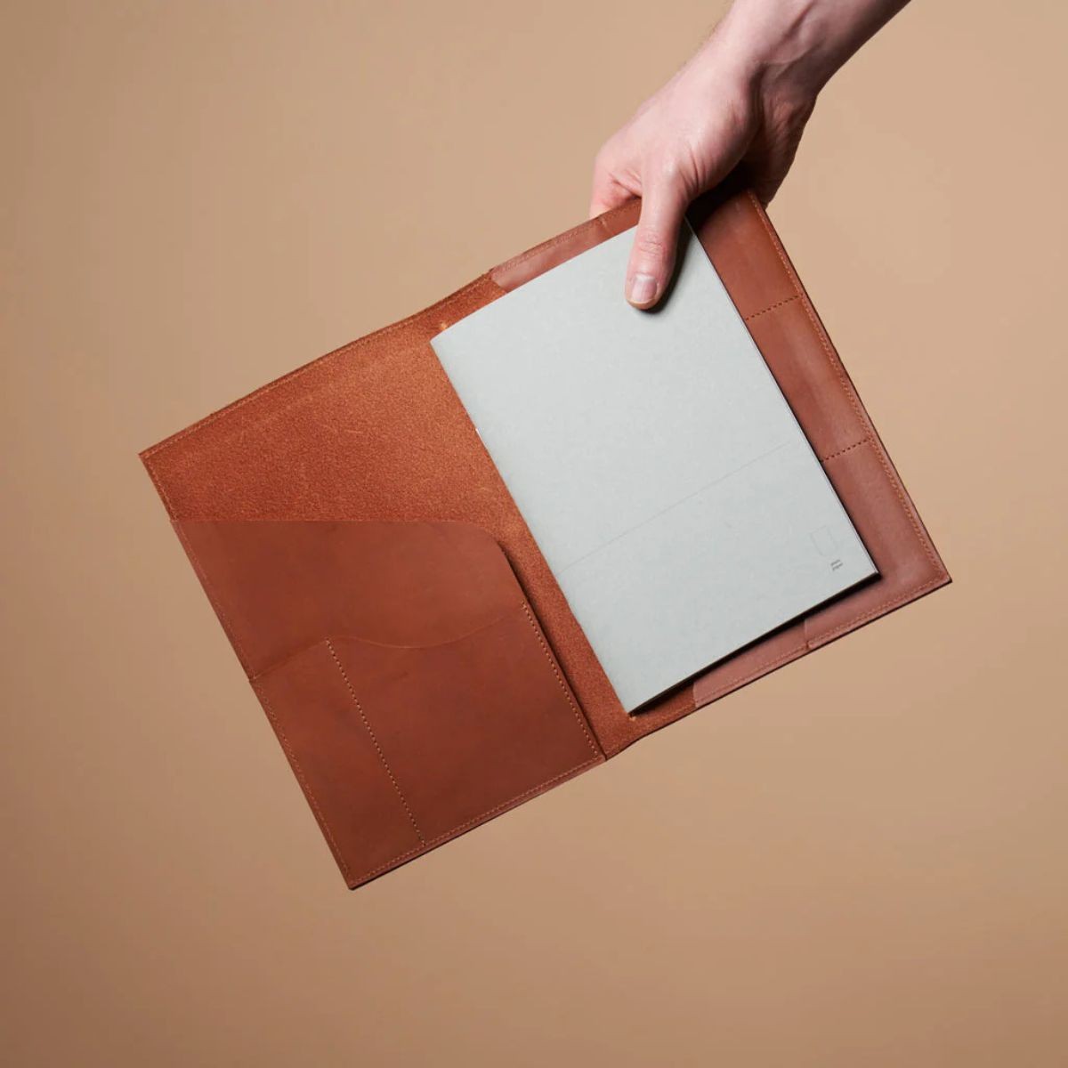 PAPER REPUBLIC Le Portfolio Α5 Δερμάτινο Πορτφόλιο - Cognac