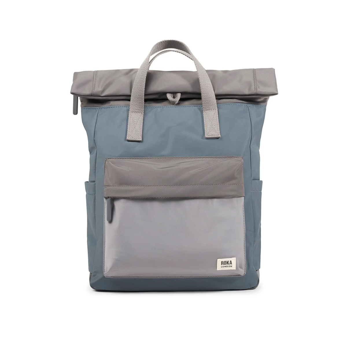 ROKA London Canfield B Σακίδιο Πλάτης Roll-Top Grey Tonal από Ανακυκλωμένο Nylon Medium 15L