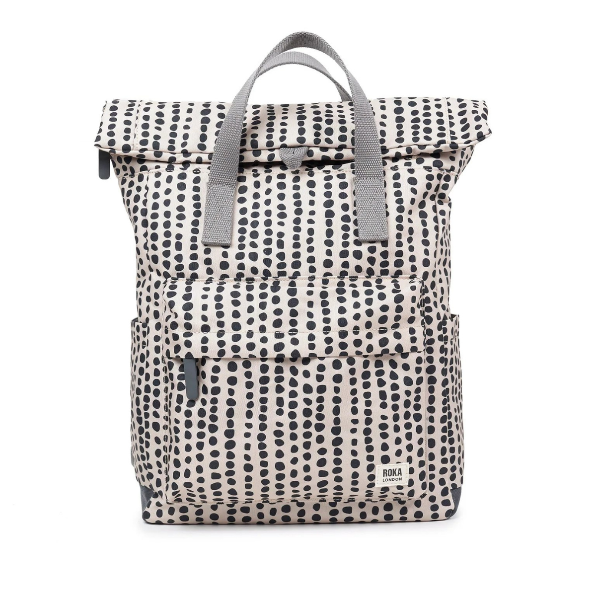ROKA London Canfield B Σακίδιο Πλάτης Roll-Top Linear Dot από Ανακυκλωμένο Canvas Medium 15L