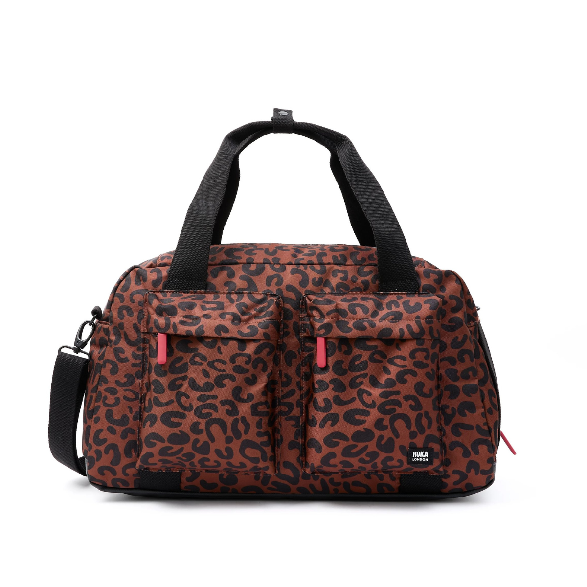 ROKA London Gatwick Τσάντα Ταξιδιού Leopard Print από Ανακυκλωμένο Canvas - Medium 33L
