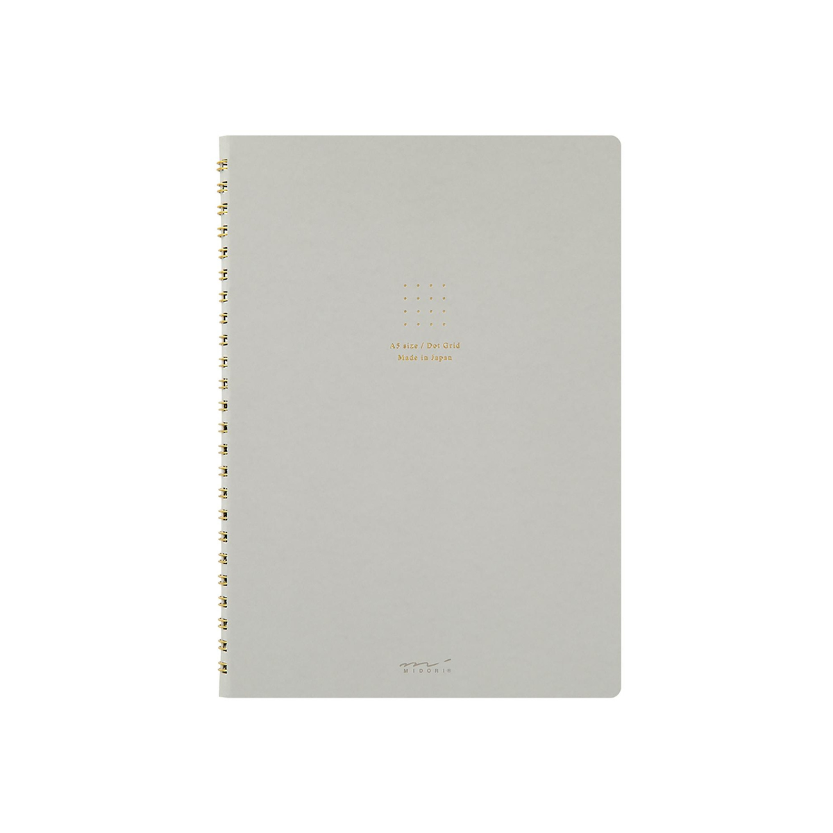 Σπιράλ Σημειωματάριο Α5 με Γκρι Σελίδες - Κουκκίδες