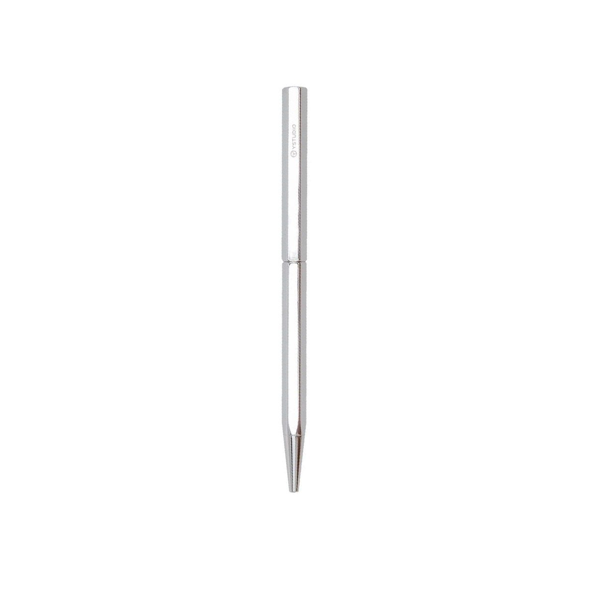 YSTUDIO Classic Revolve Στυλό Διαρκείας Slim Ballpoint - Shiny Silver