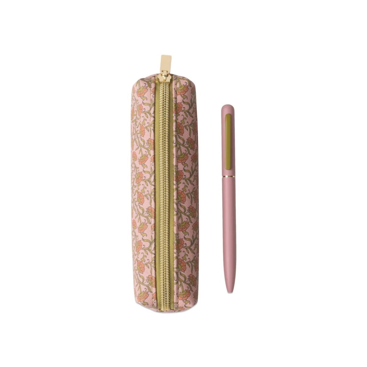 Designworks Ink Σετ Κασετίνα & Στυλό Pink Vintage Floral