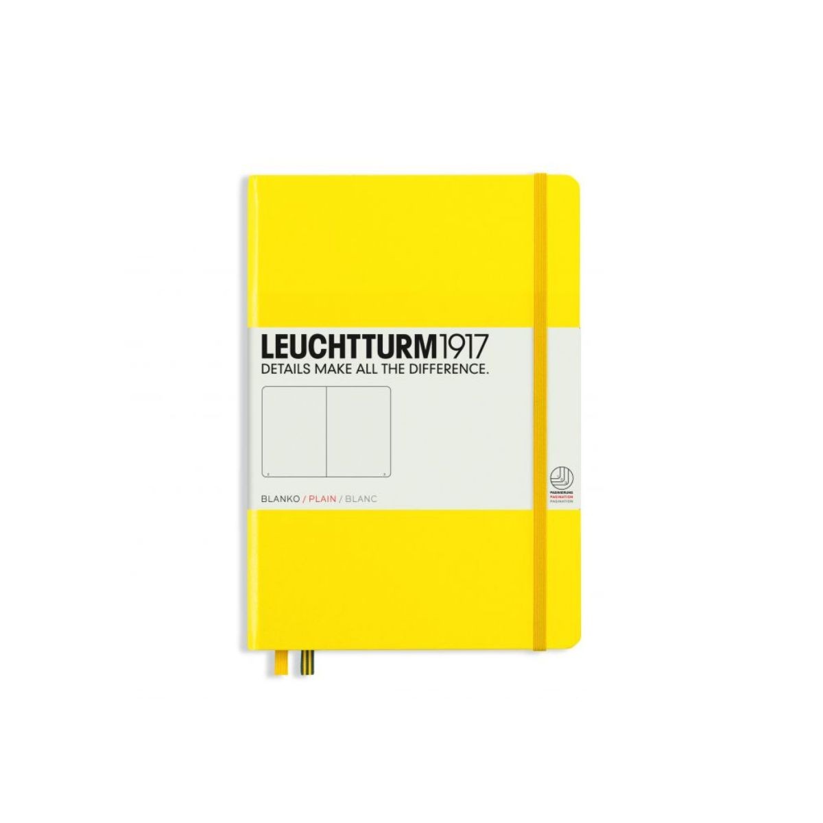 LEUCHTTURM1917 Σημειωματάριο Α5 Σκληρό Εξώφυλλο 251φ. Lemon - Λευκές Σελίδες