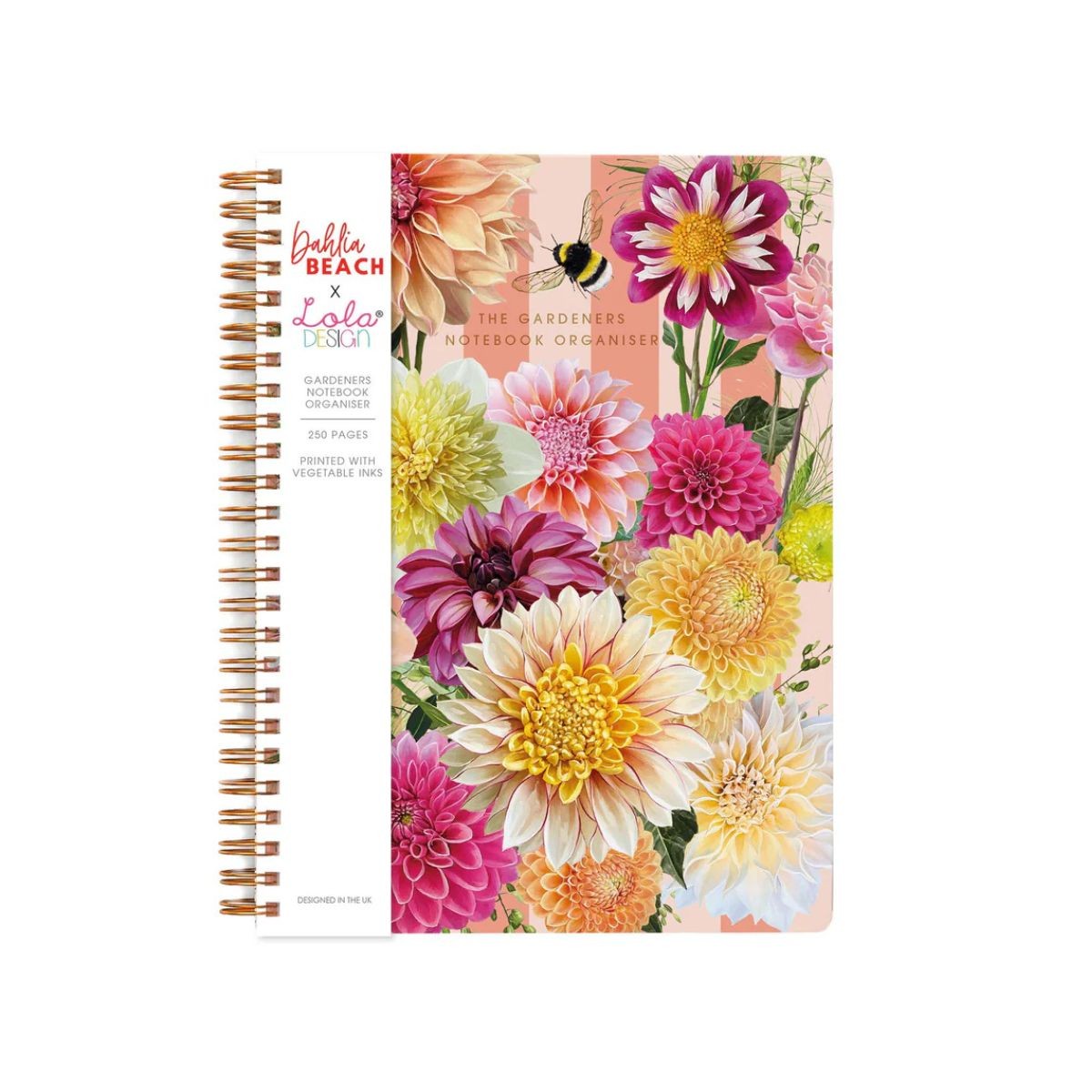 Lola Design x Dahlia Beach Σπιράλ Τετράδιο Κηπουρικής B5 Gardeners Notebook