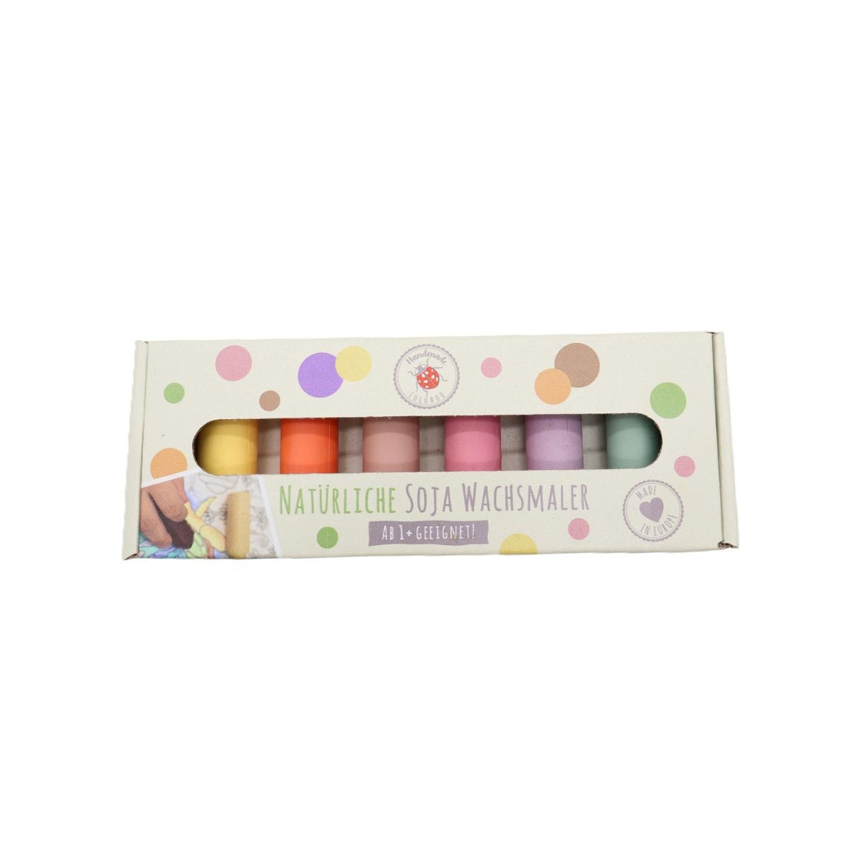 Lulubug Handmade Σετ 6 Κηρομπογιές Σόγιας Pastel