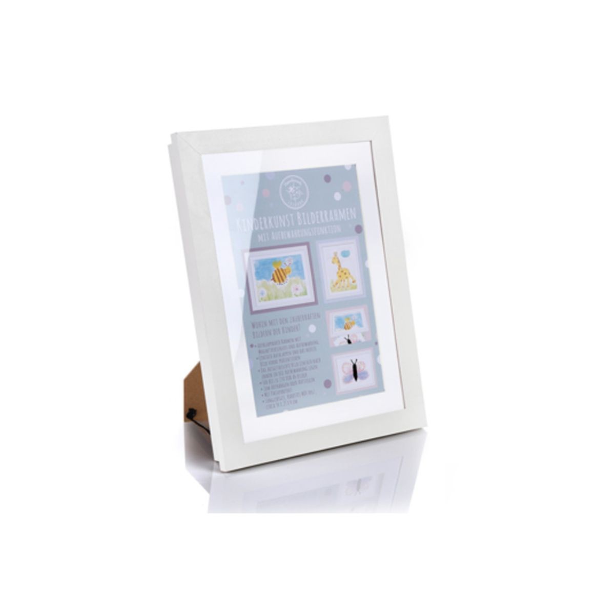 Lulubug Handmade Ξύλινη Κορνίζα με Χώρο Αποθήκευσης Λευκή