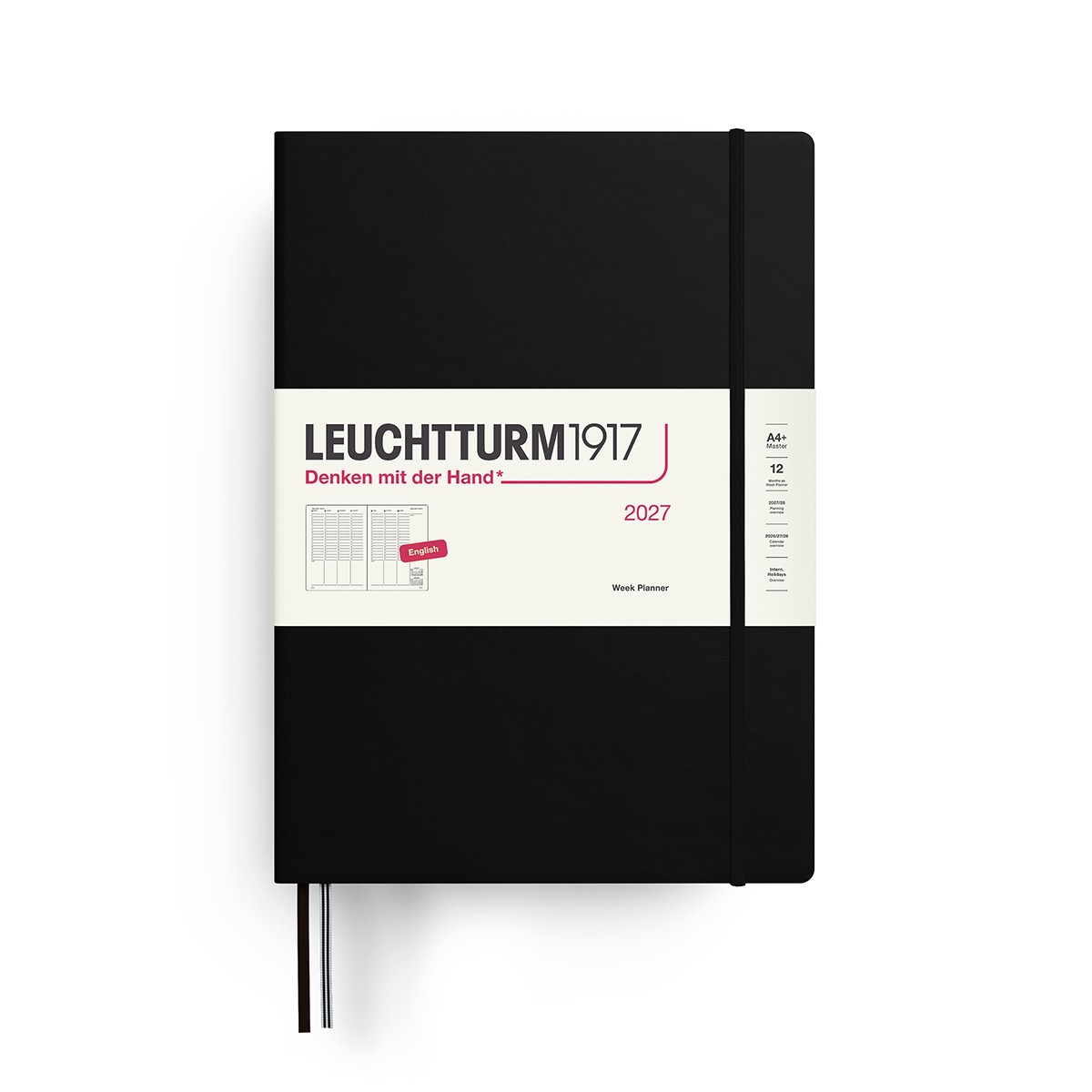 LEUCHTTURM1917 Εβδομαδιαίο Ημερολόγιο Master (A4+) 2027 - Black