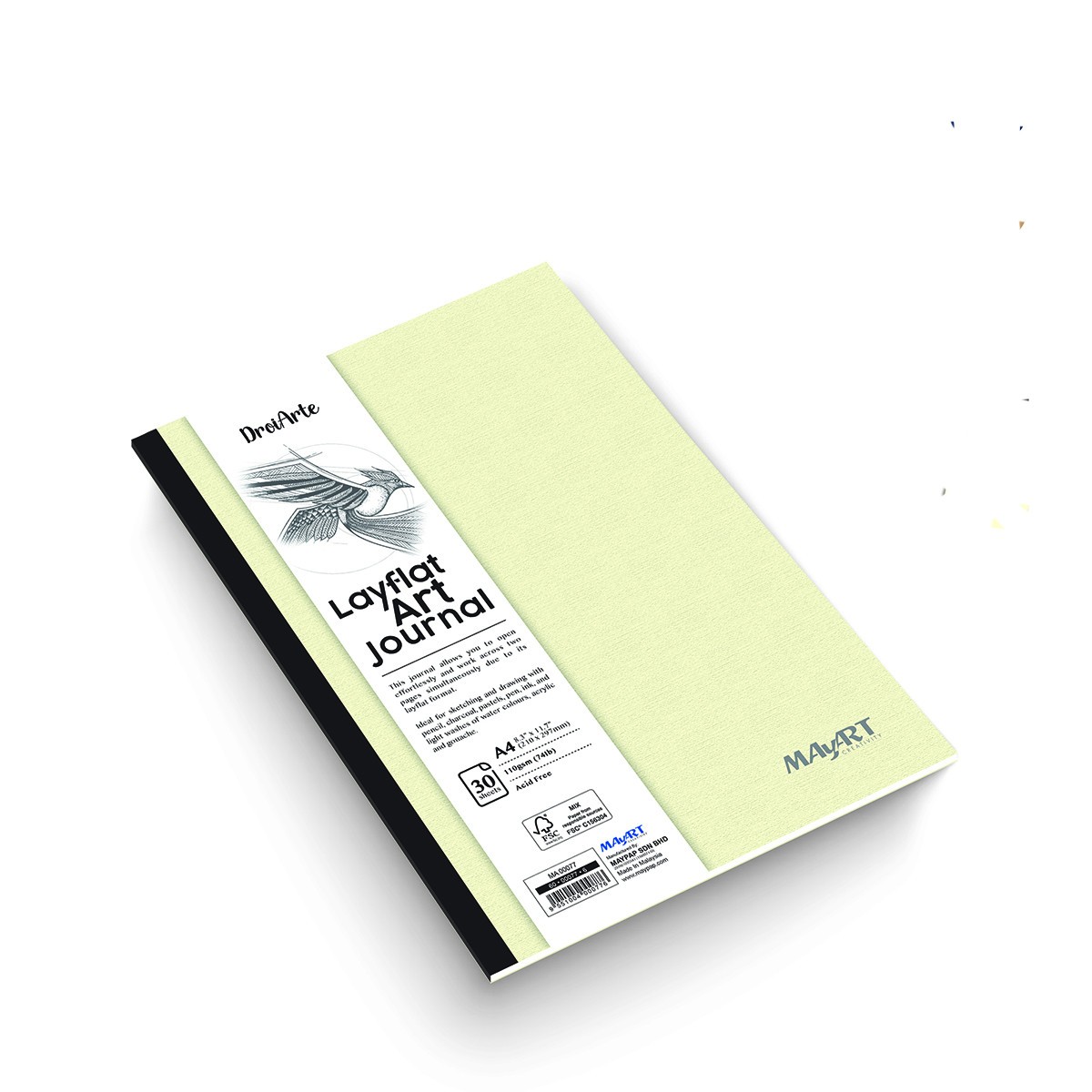 MAYART Creativity - DroiArte Series Layflat Art Journal A4