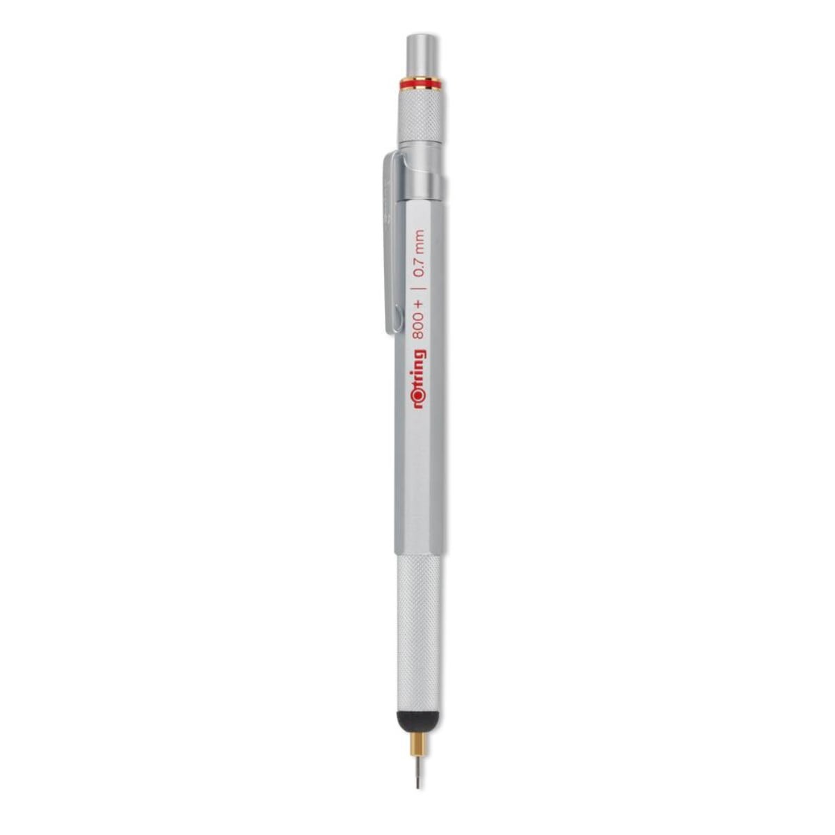 Rotring 800 Μηχανικό Μολύβι 0.7 Silver + Stylus