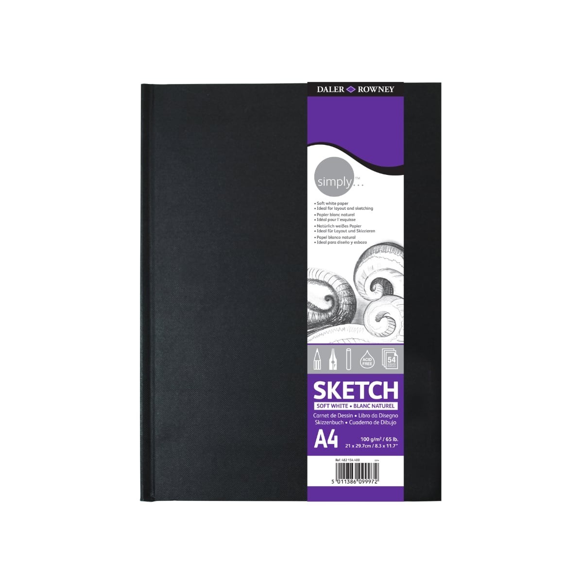 Daler-Rowney Μπλοκ Σχεδίου Simply Portrait A4 / 100gsm Daler-Rowney Μπλοκ Σχεδίου Simply Portrait A4 / 100gsm