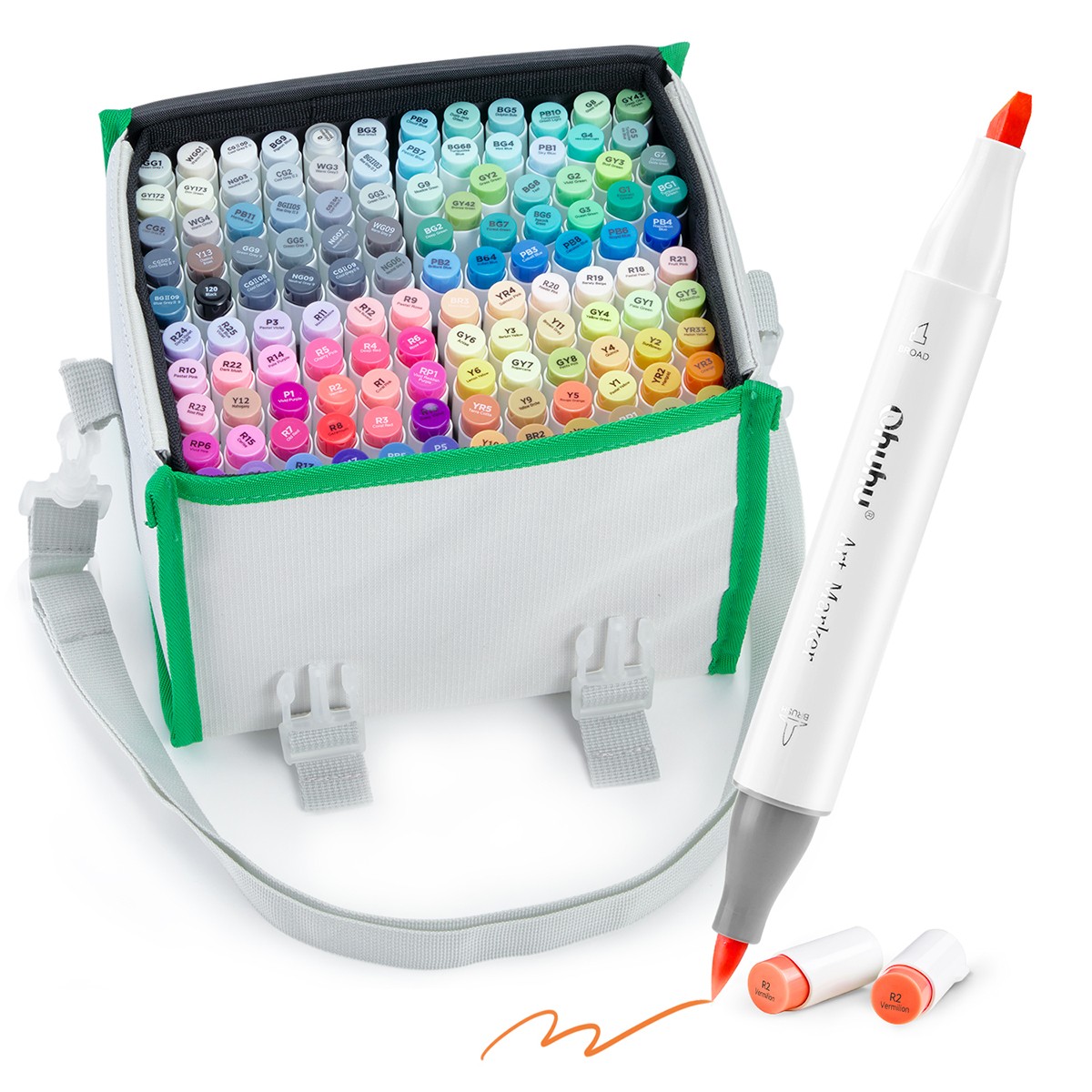 OHUHU Honolulu Alcohol Art Markers Σετ Μαρκαδόρων 120 χρωμάτων Brush & Chisel OHUHU Honolulu Alcohol Art Markers Σετ Μαρκαδόρων 120 χρωμάτων Brush & Chisel