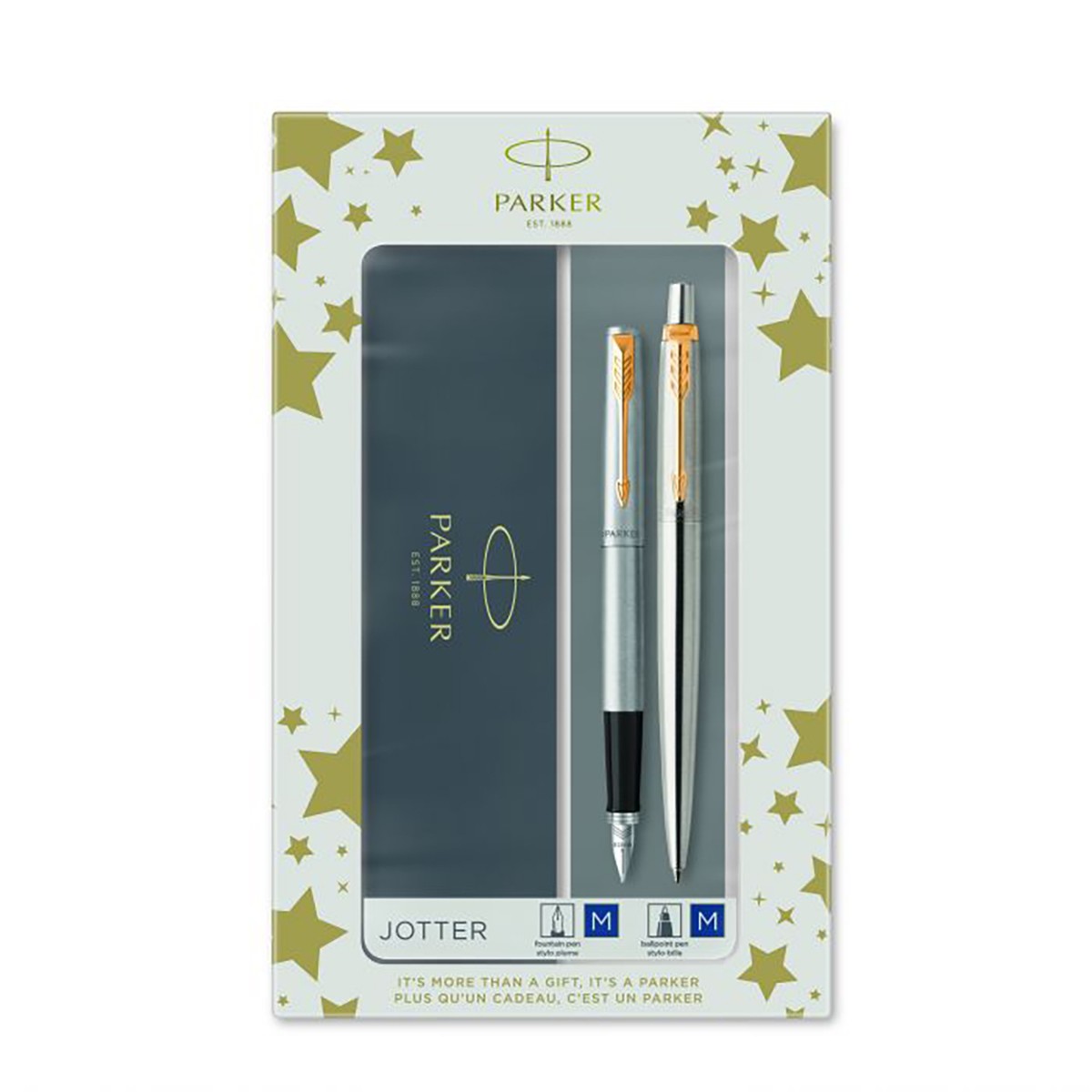 Σετ Δώρου PARKER Jotter Core Duo St. Steel GT Πένα & Στυλό Διαρκείας