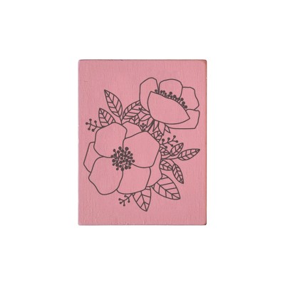 COLOP Arts & Crafts Ξύλινη Σφραγίδα May & Berry Λουλούδια 35x45mm