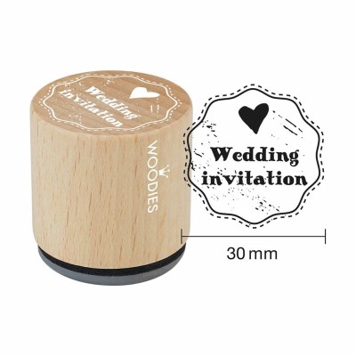 COLOPCOLOP Arts & Crafts Woodies Ξύλινη Σφραγίδα - Wedding invitation