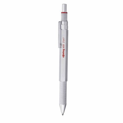 Rotring 600 Multipen 3 σε 1 Ασημί Μηχανικό Μολύβι & Στυλό