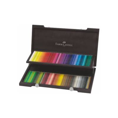 Faber-Castell Ξυλομπογιές Polychromos Πολυτελής Ξύλινη Κασετίνα 120 Χρωμάτων
