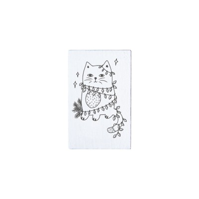 COLOP Arts & Crafts Ξύλινη Σφραγίδα May & Berry Christmas cat 35x55mm