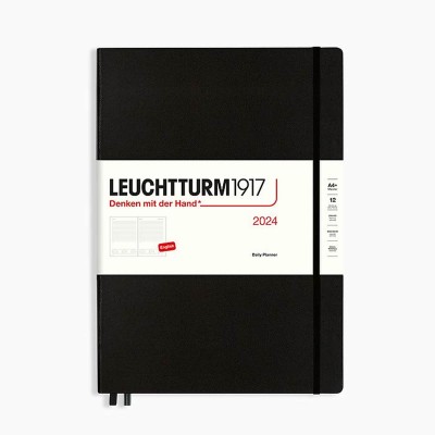 LEUCHTTURM1917 Ημερήσιο Ημερολόγιο (Α4+) 2024 - Μαύρο