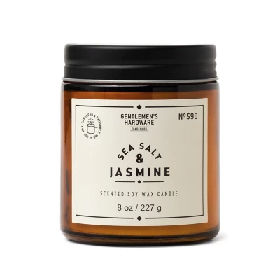 GENTLEMEN'S HARDWARE Αρωματικό Κερί Sea salt & Jasmine 227g