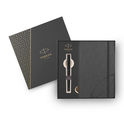 PARKER Σετ Δώρου IM Core Metal Black Στυλό Roller & Σημειωματάριο