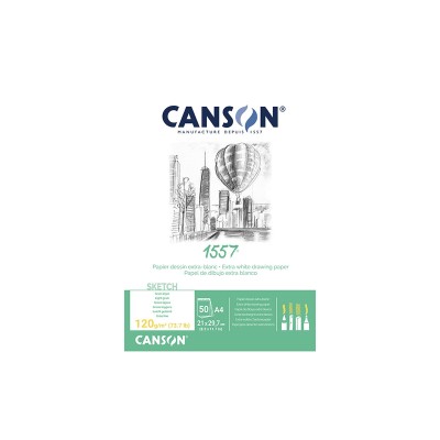 Canson Μπλοκ Σχεδίου 1557 A4/120gsm 50φ