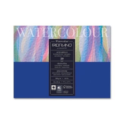 Fabriano Watercolor Μπλοκ Ακουαρέλας 24 x 32 cm Cold Pressed 300gsm 12φ