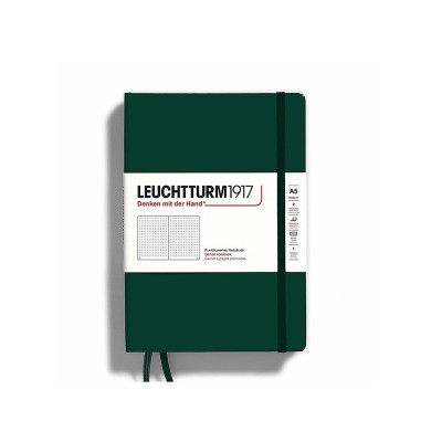 LEUCHTTURM1917 Natural Colors Σημειωματάριο Α5 Σκληρό Εξώφυλλο Forest Green - Κουκκίδες