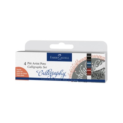 Σετ Καλλιγραφίας Pitt Artist Pen Σινικής Μελάνης - 4 Χρώματα Σετ Καλλιγραφίας Pitt Artist Pen Σινικής Μελάνης - 4 Χρώματα
