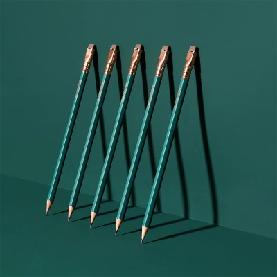 BLACKWING® Matte Σετ 12 Ξύλινα Μολύβια με Γόμα - Πράσινο
