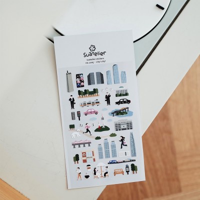 Suatelier Design Αυτοκόλλητα Daily Deco City!city!