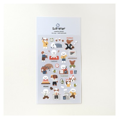 Suatelier Design Αυτοκόλλητα Daily Deco Work and Work