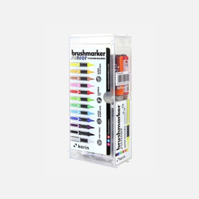 Karin Σετ Μαρκαδόρων Νερού Brushmarker PRO Junior 11 Basic colors + blender