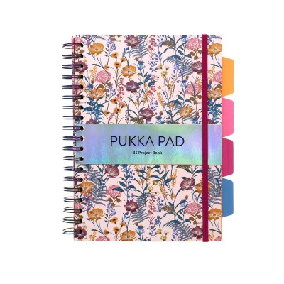 Pukka Σπιράλ Σημειωματάριο Β5 Bloom - Pink