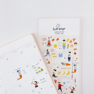 Suatelier Design Αυτοκόλλητα Daily Deco Diet