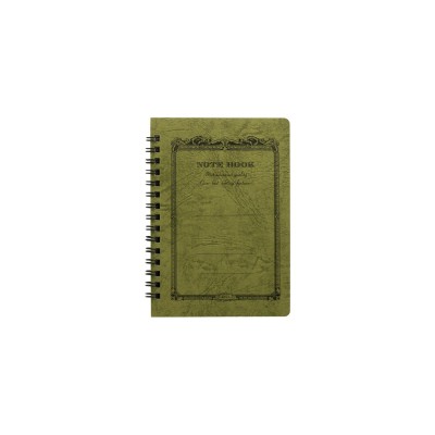 CD Note Twin Ring A6 Σημειωματάριο Olive (Kanran)