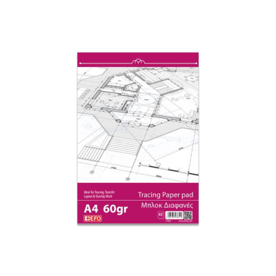 +Efo Μπλοκ Διαφανές Tracing Paper Α4 60gr
