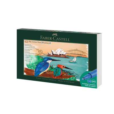 Faber Castell Σετ 12 Μαρκαδόροι Πινέλο Pitt Artist Pen Sydney